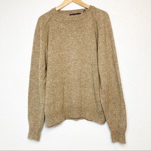 Don Douglass wool blend pullover sweater brown L
